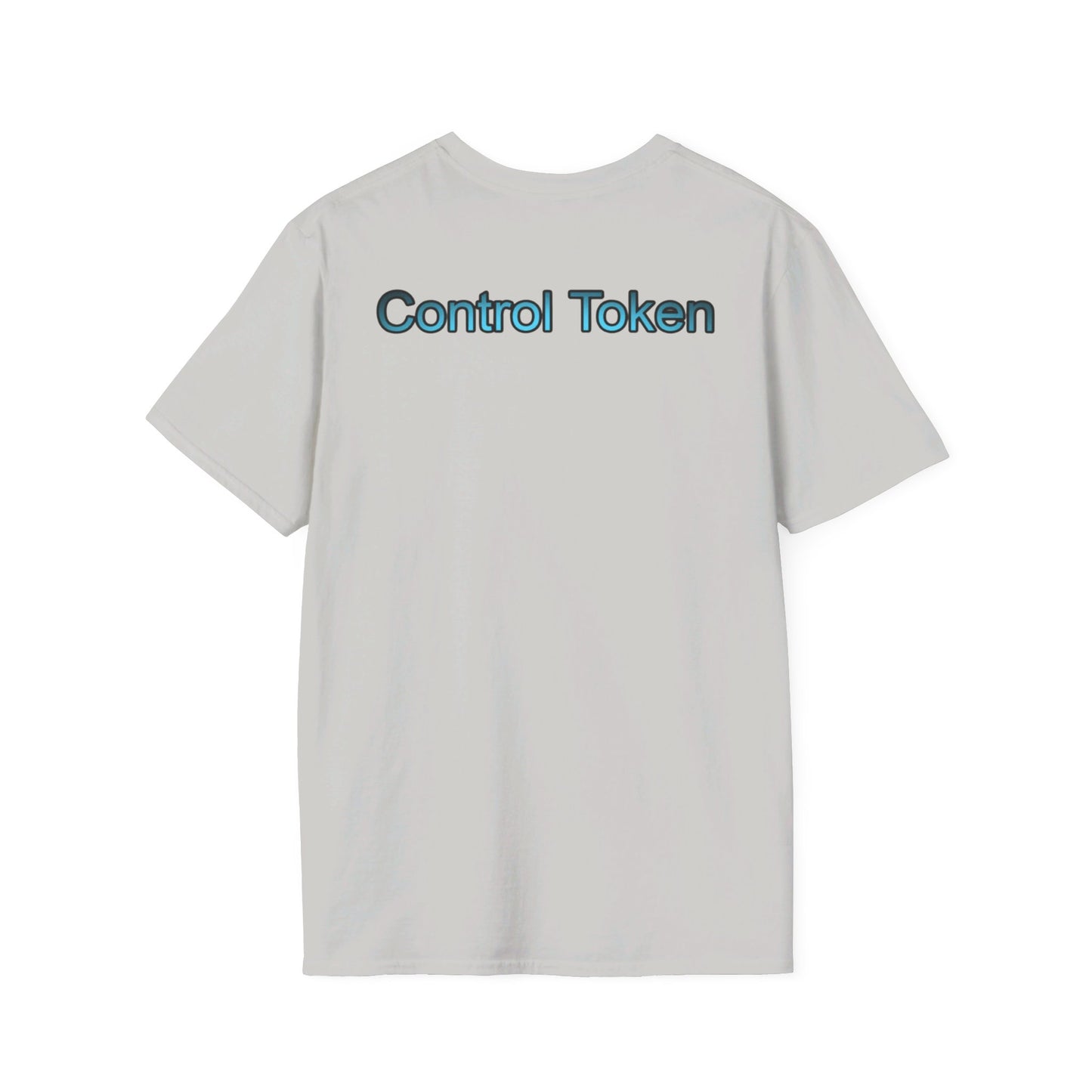 Control Token (Moon Whale front)Unisex Softstyle T-Shirt