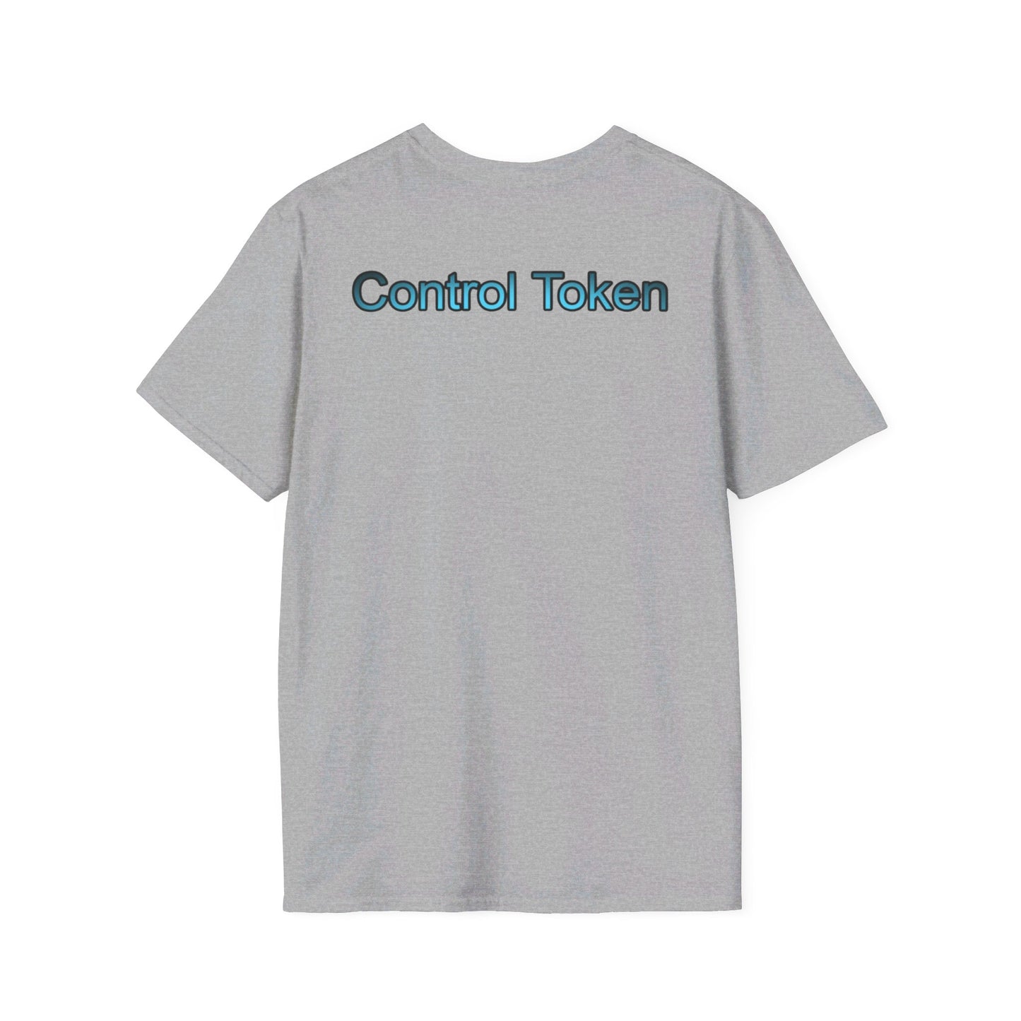 Control Token (Moon Whale front)Unisex Softstyle T-Shirt