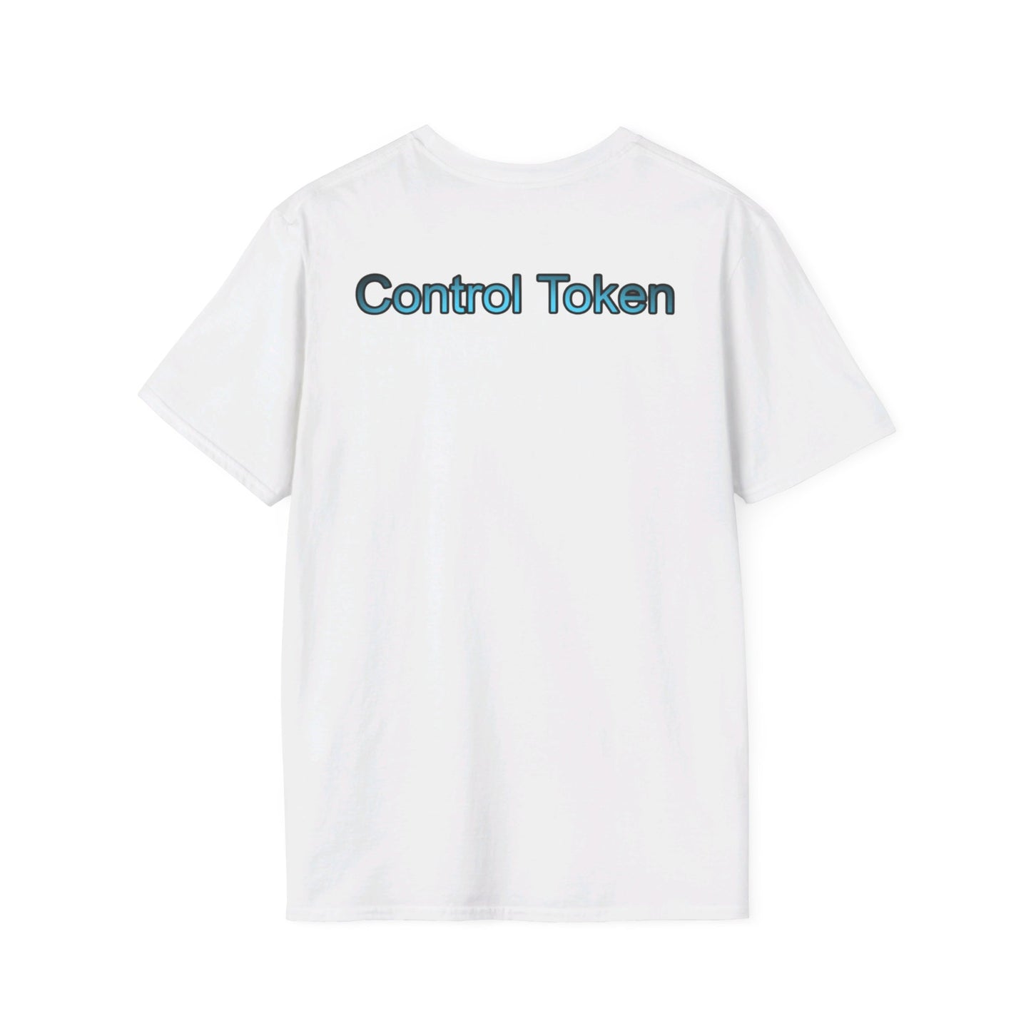 Control Token (Moon Whale front)Unisex Softstyle T-Shirt