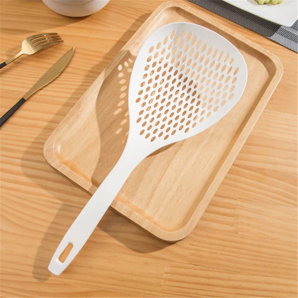 35cm Japanese-style Noodles Colander Cooking Utensils Fruit Spoons for Kitchen Drainer Sieve Food Long Handle Net Spoon