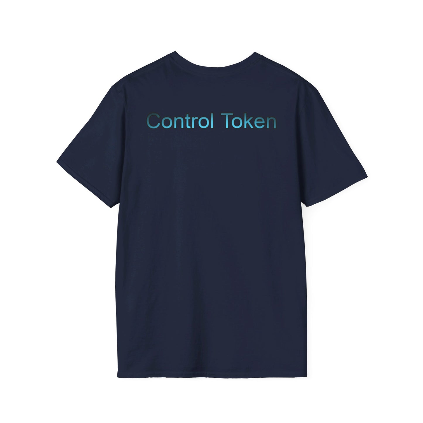 Control Token (Moon Whale front)Unisex Softstyle T-Shirt