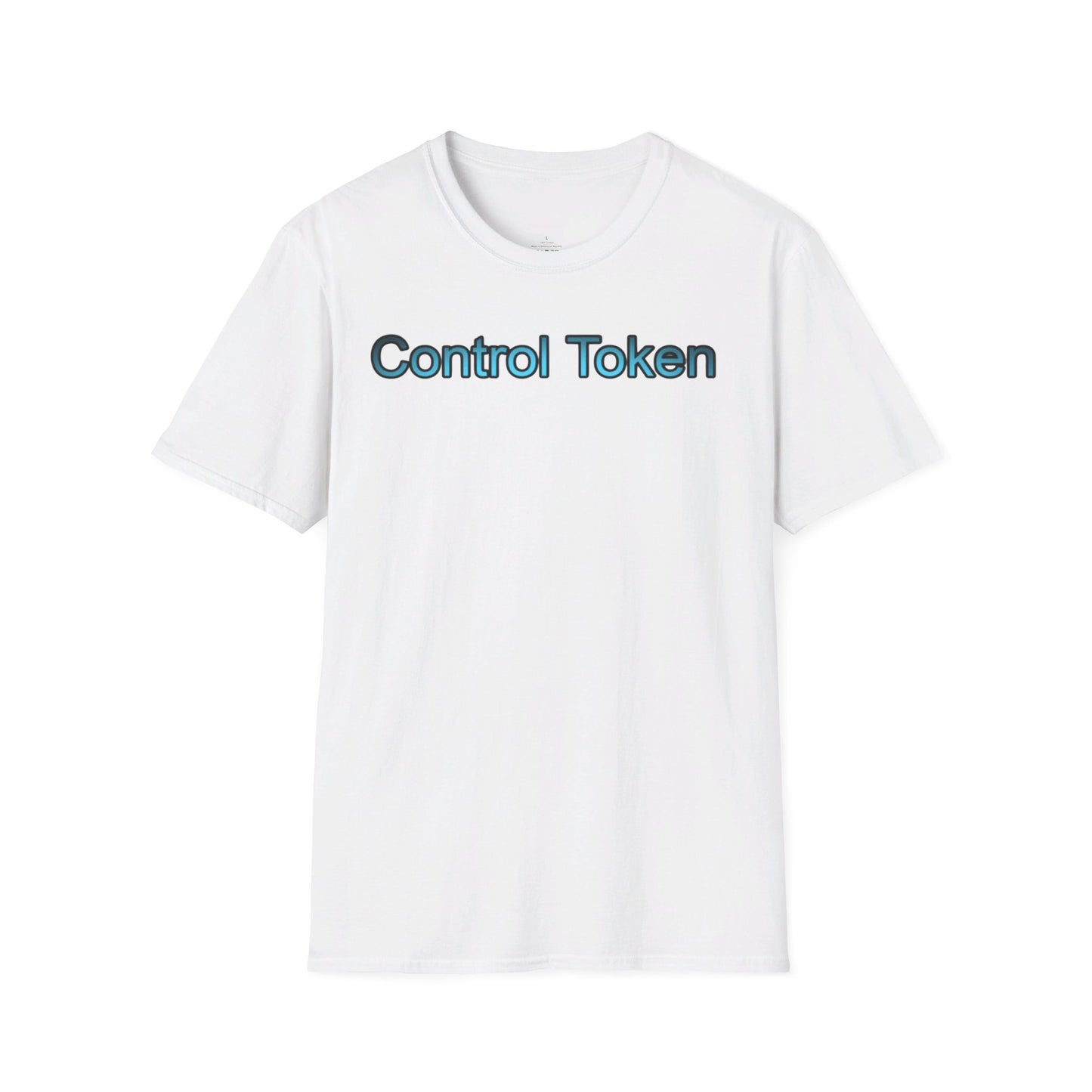 Control Token (Moon Whale back)Unisex Softstyle T-Shirt