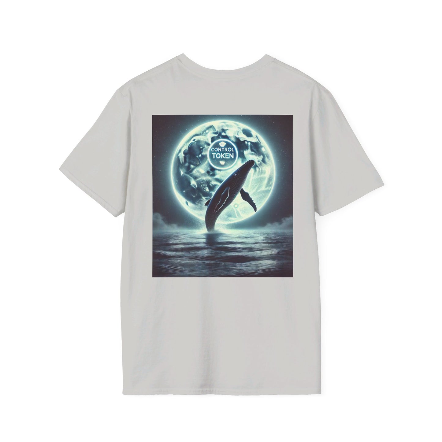 Control Token (Moon Whale back)Unisex Softstyle T-Shirt