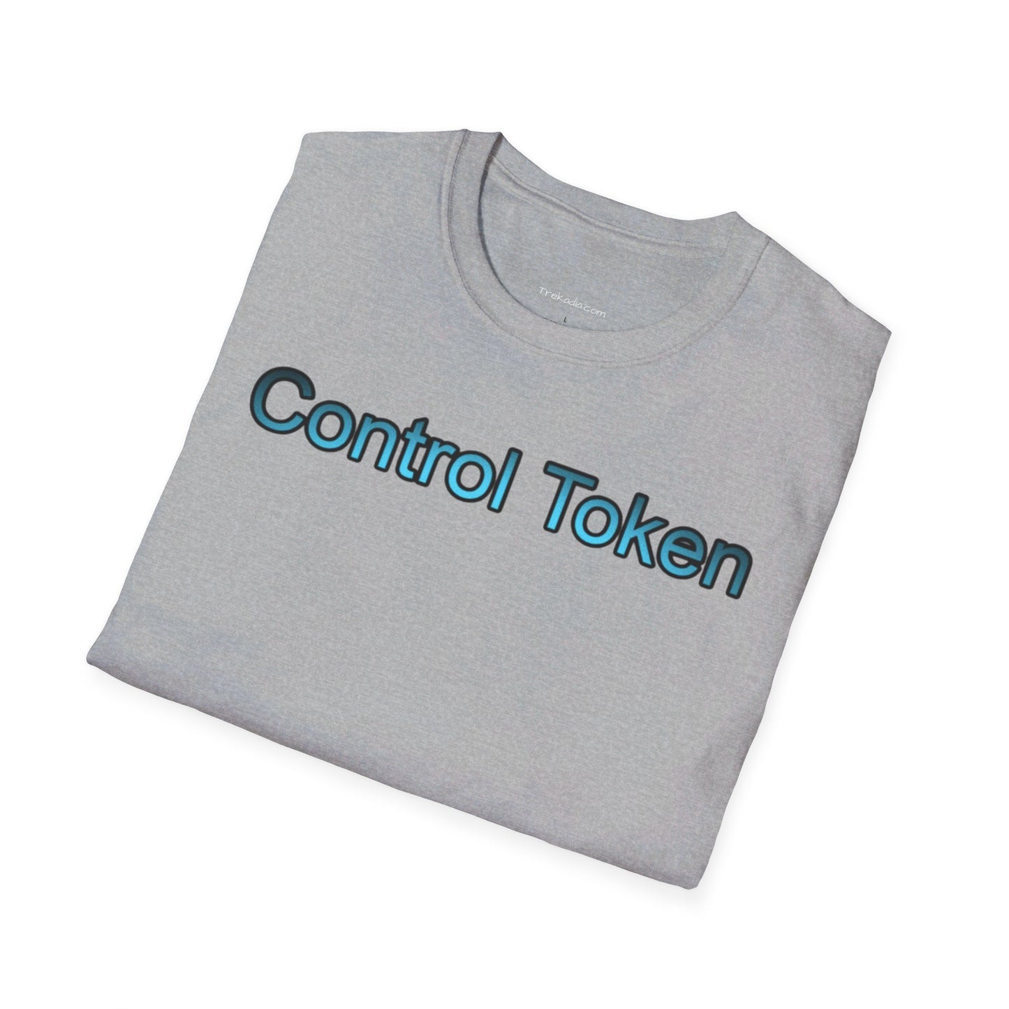 Control Token (Moon Whale back)Unisex Softstyle T-Shirt