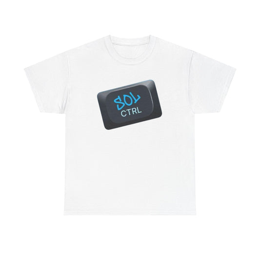 SOLCTRL Tee - Key Unisex Heavy Cotton Tee, Funny T-Shirt for Tech Lovers, Gift for Programmers, Computer Science Tee, Casual Everyday Wear
