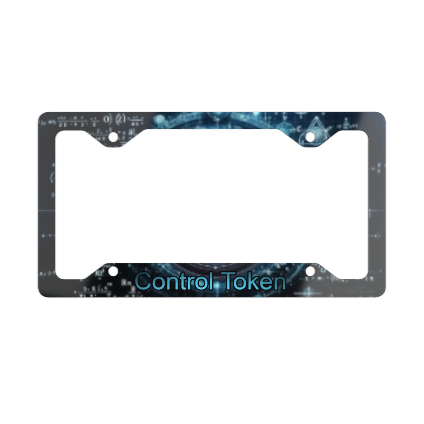 Control Token Metal License Plate Frame