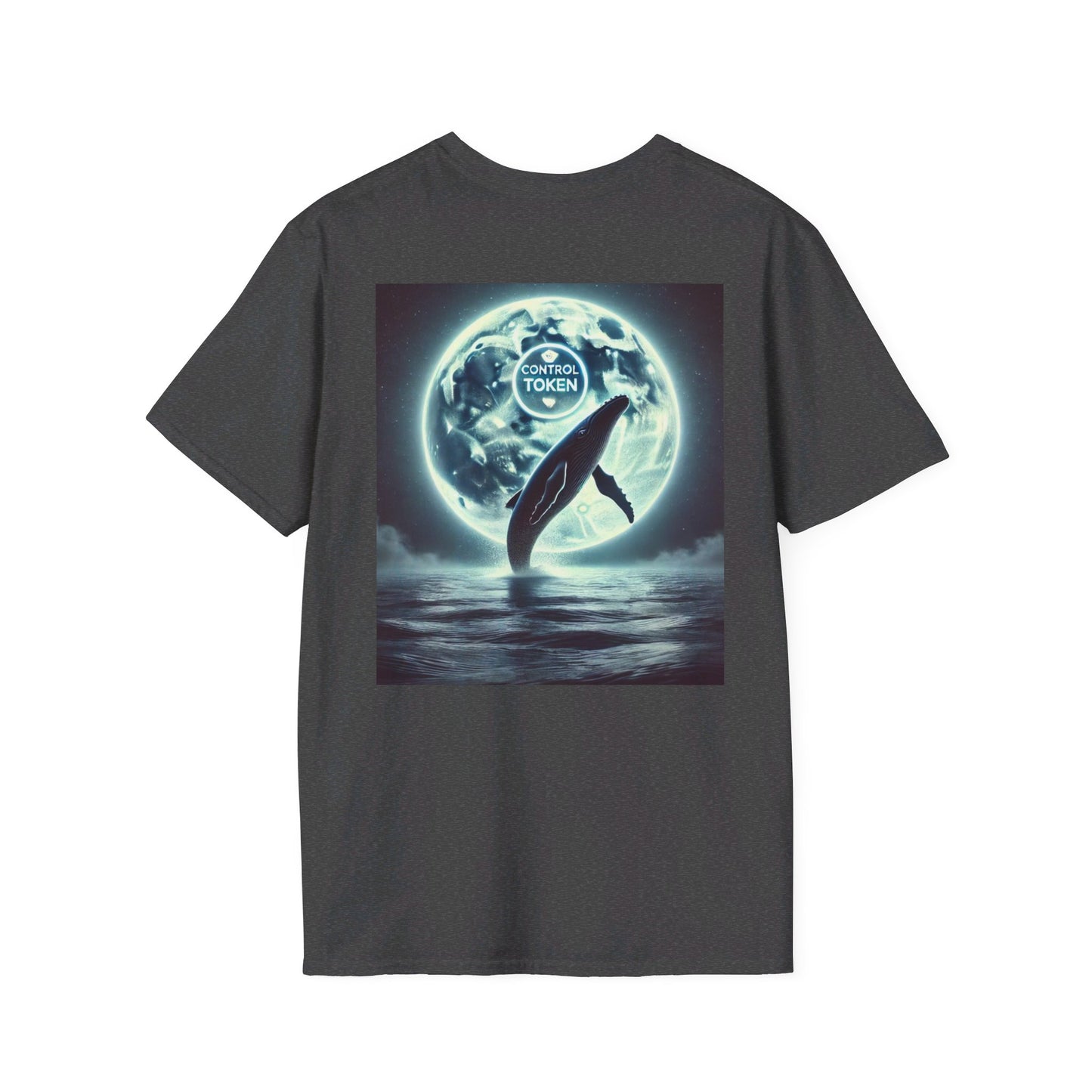 Control Token (Moon Whale back)Unisex Softstyle T-Shirt