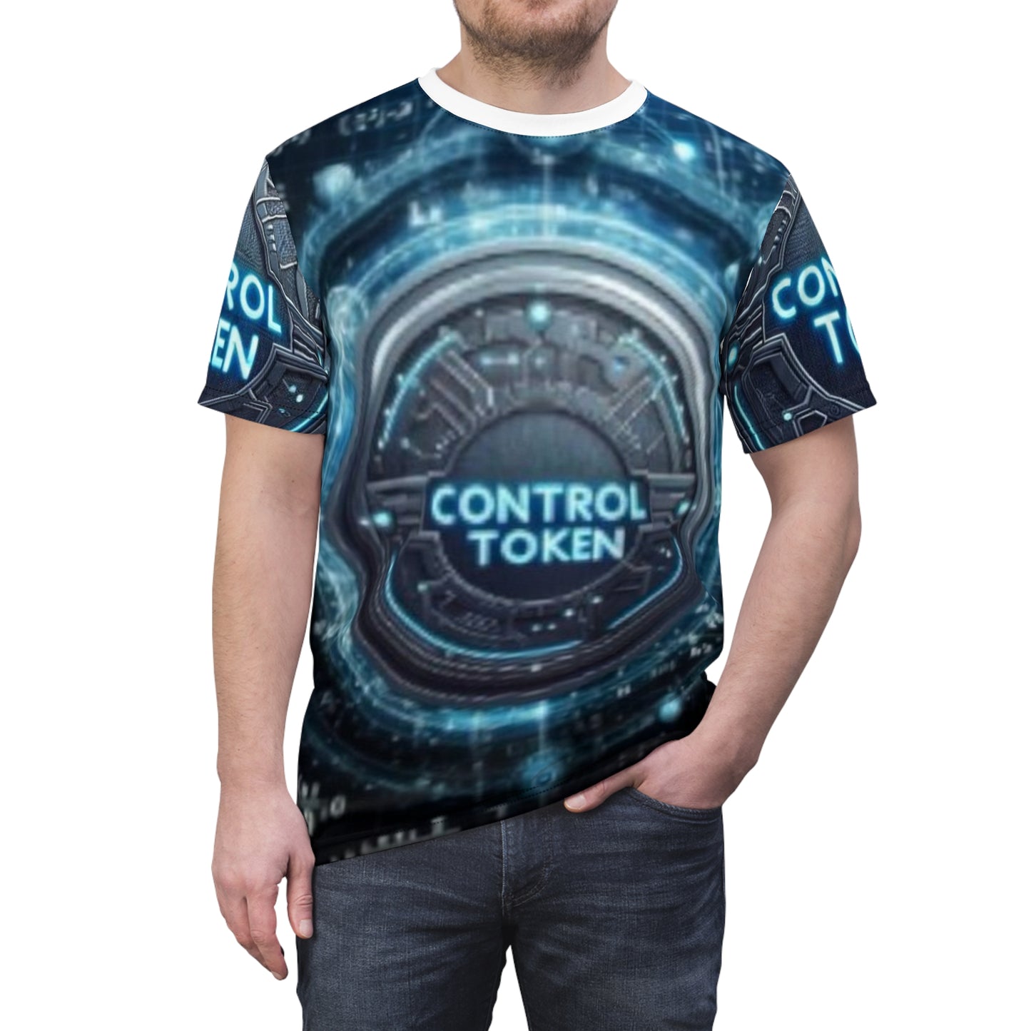 Control Token Unisex Cut & Sew Tee (AOP)