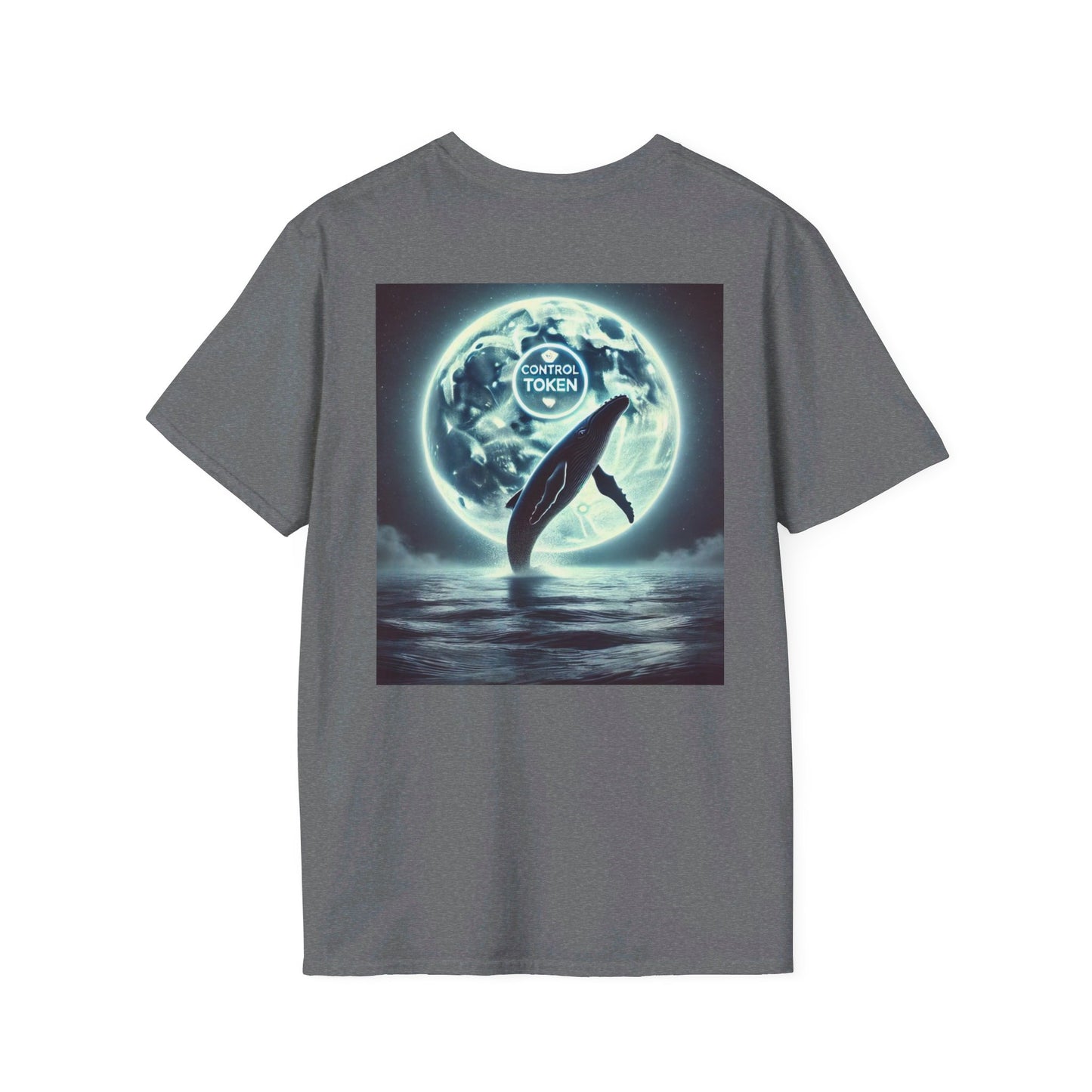 Control Token (Moon Whale back)Unisex Softstyle T-Shirt