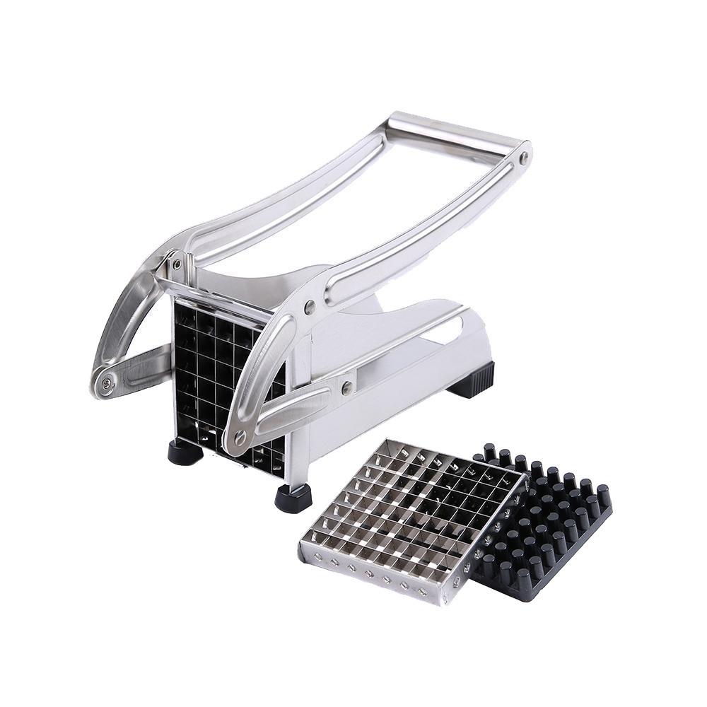 Stainless Steel French Fries and Potato Cutter with 2 Different Blades